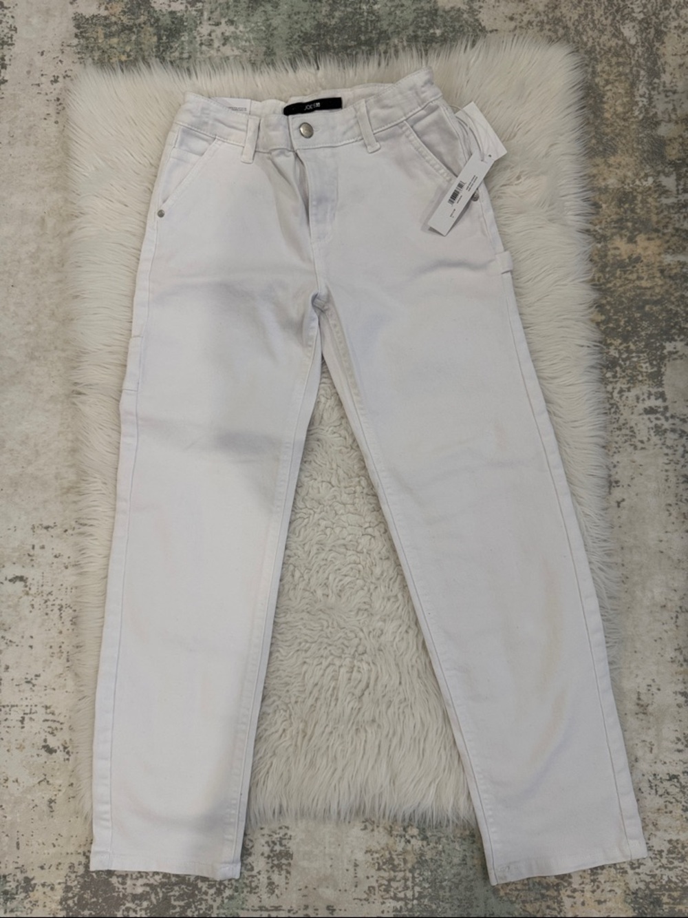 Joe’s White Straight-Leg Jeans